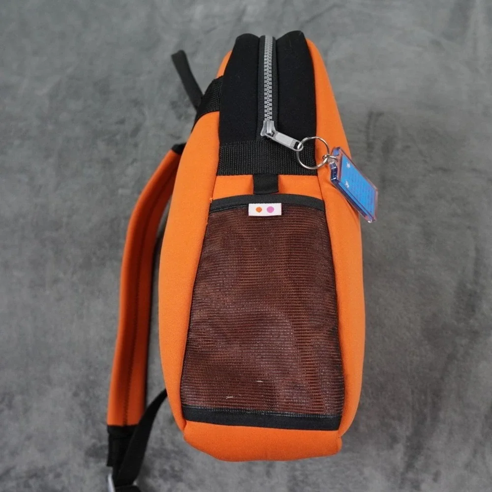 Ladybug Backpack Sling Bag Unisex Orange Daisy Flower Neoprene Mesh Pockets